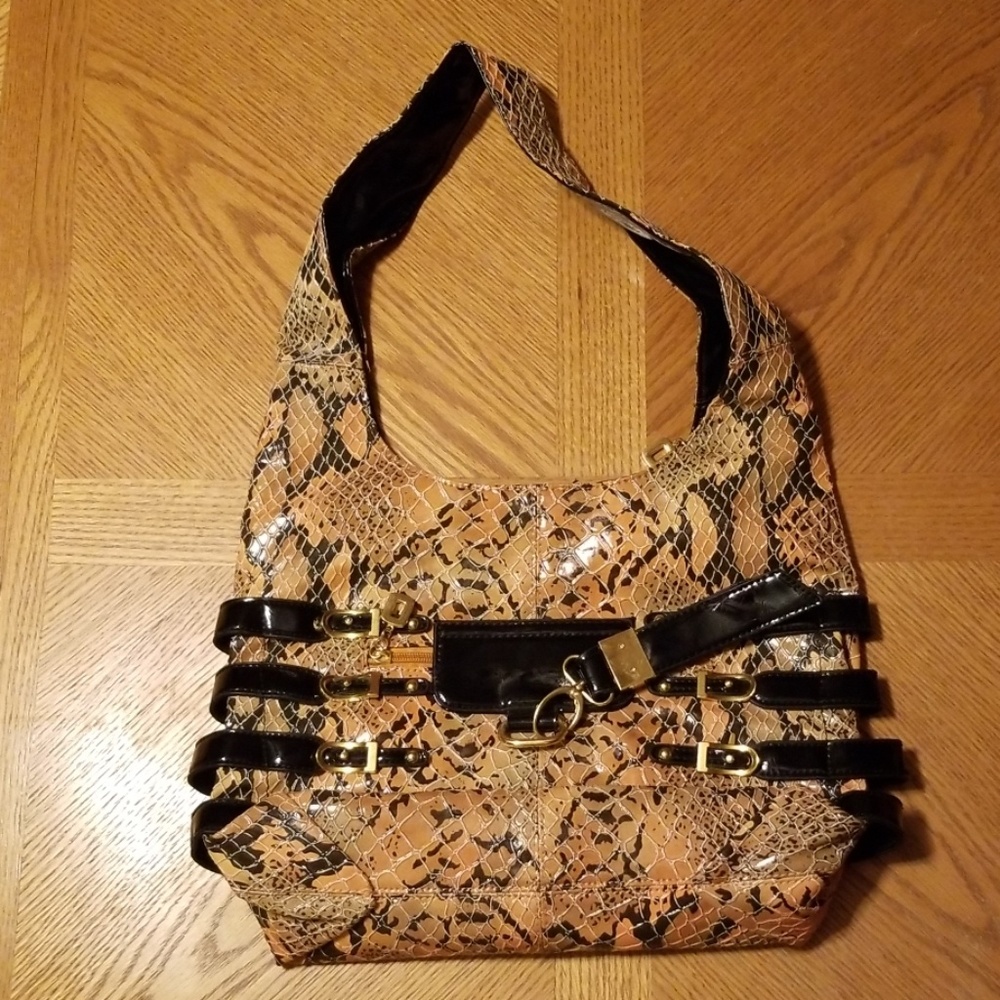Faux snake skin purse